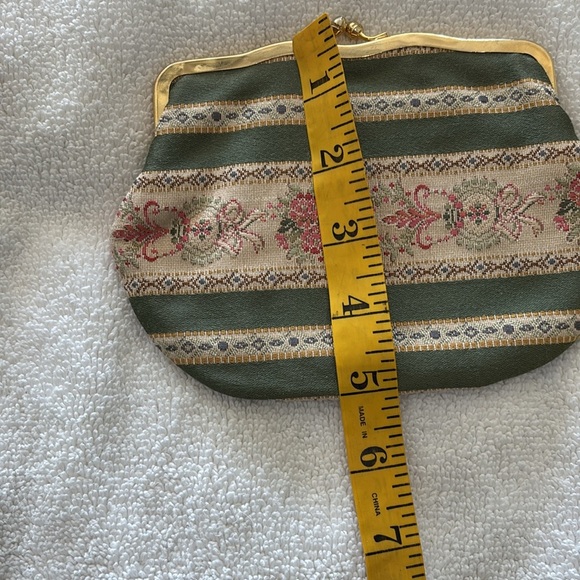 Vintage Neiman Marcus Tapestry clutch makeup bag - Picture 5 of 6